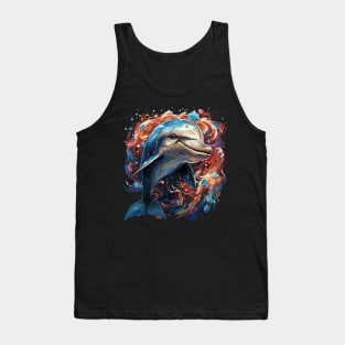 Patriotic Dolphin Tank Top